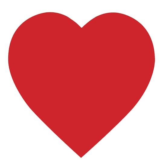 Beistle 12" Red Printed Heart Cutouts, 9ct.